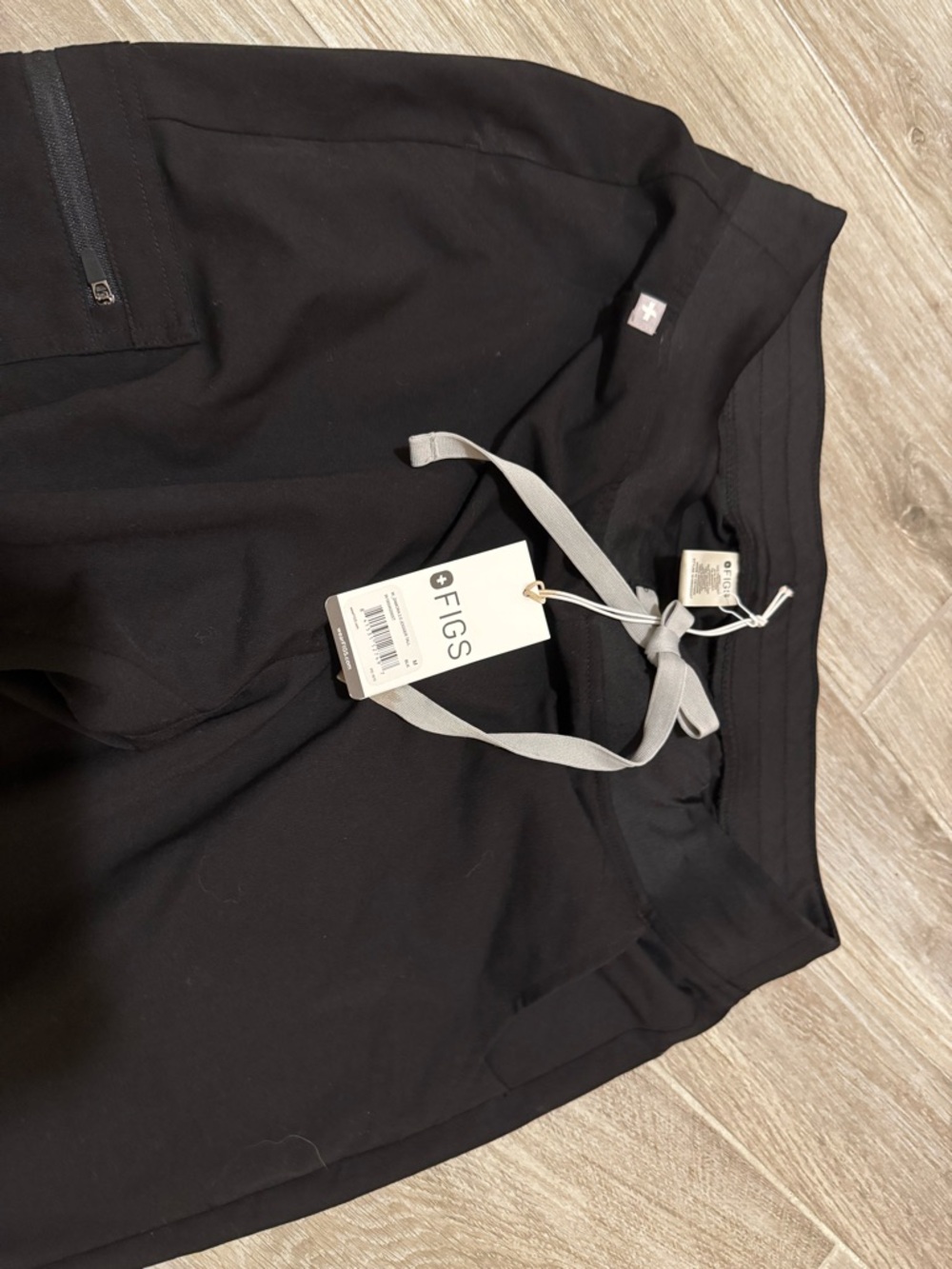 FIGS Technical Collection Black Scrub Jogger Pants
